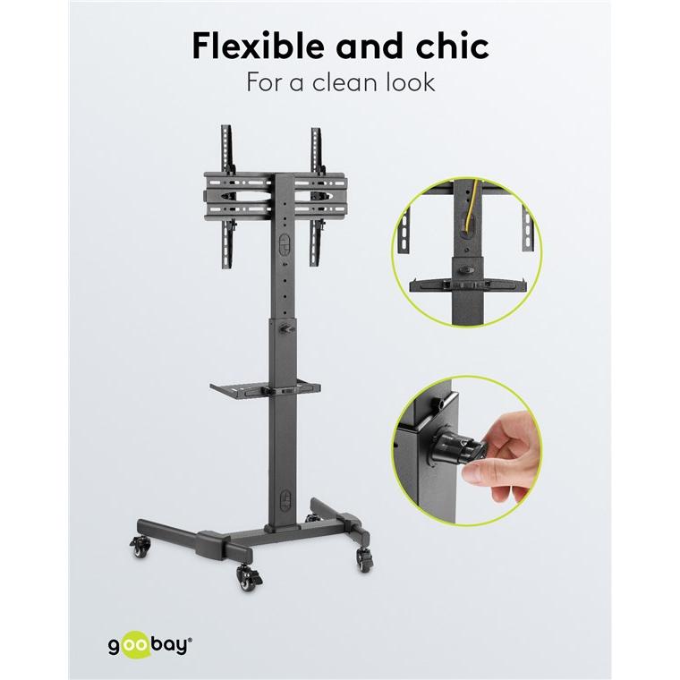 Thumbnail - Goobay TV-Präsentationsständer Basic L (Universal, 70", 35 kg), TV Ständer, Schwarz
