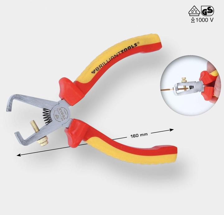 Actual product image Brilliant Tools VDE cable stripper, 168 mm (160 mm)