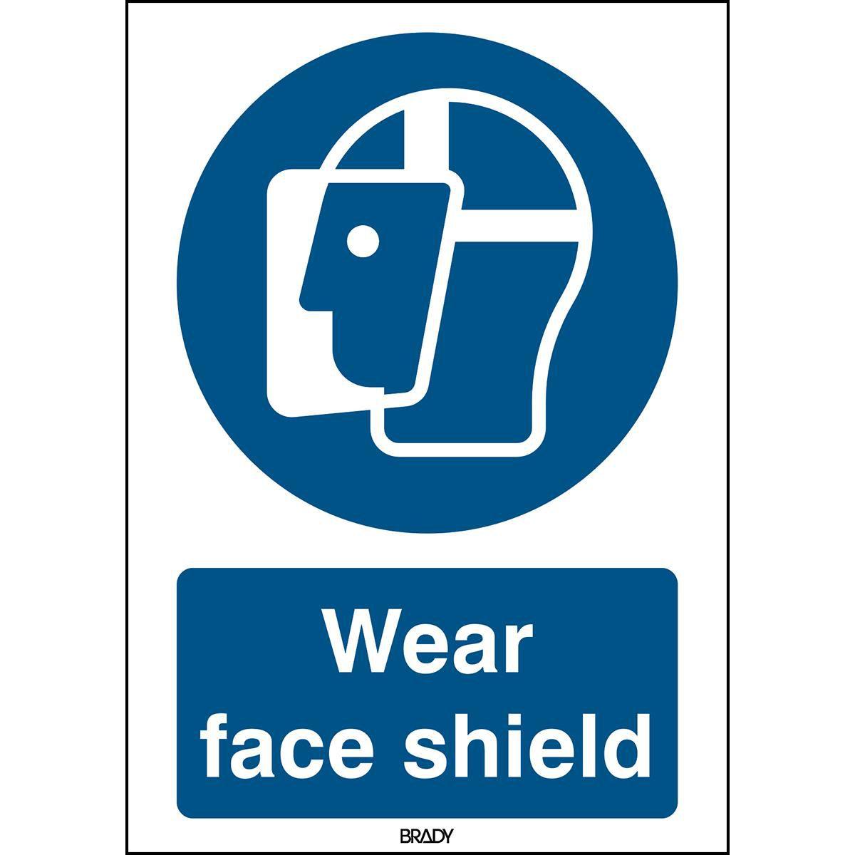 Brady, Sicherheitskennzeichnung, ISO Safety Sign - Wear face
