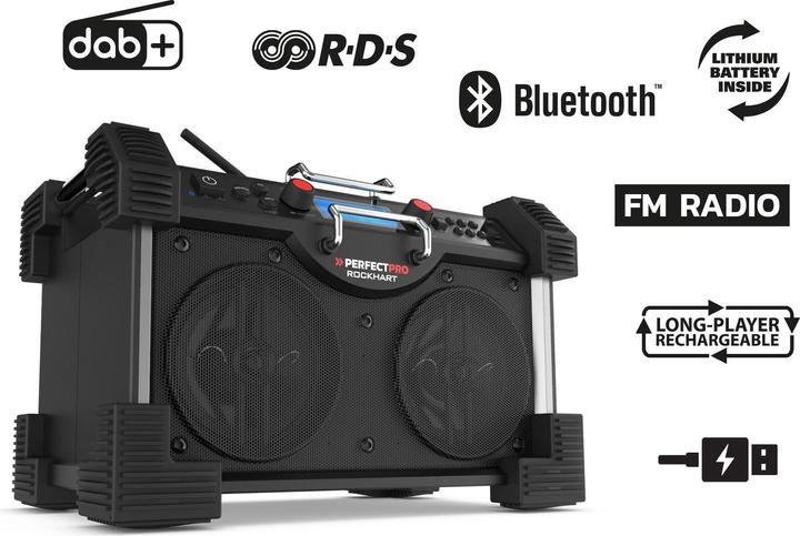 Produktbild PerfectPro Rockhart (DAB+, UKW, NFC, Bluetooth)