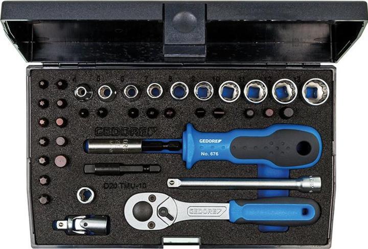 Produktbild Gedore D 20 TMU-10 Steckschlüssel-Satz 1/4" 39-teilig UD-IN-IS-PH-PZ-TX (10  mm, 11 mm, 12 mm, 13 mm, 4 mm, 5 mm, 6 mm, 7 mm, 8 mm, 9 mm)