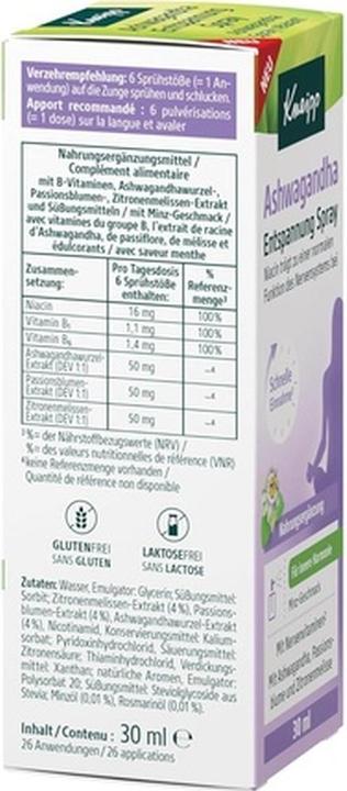 Actual product image Kneipp Ashwaganda (1 pcs., Spray, 30 ml)