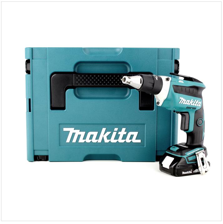 Produktbild Makita DFS 452 Y1J Akku Schnellbauschrauber 18V Brushless + 1x Akku 1,5Ah + Makpac - ohne Ladegerät