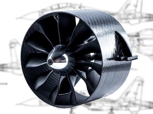 Produktbild E-Jets Impeller Jetfan 120 Pro + HET-800-73-590KV 12s/95 Ampere - 7,8 KG - mit Kühlkörper