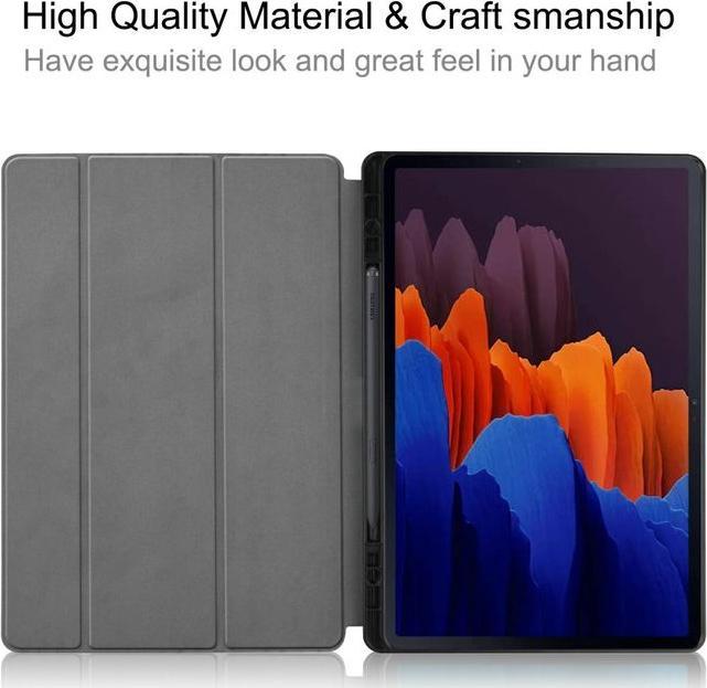 Actual product image MU Style Triple folding cover with pattern (Galaxy Tab S7+)