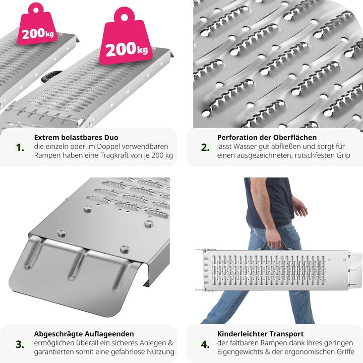 Produktbild tectake Auffahrrampen