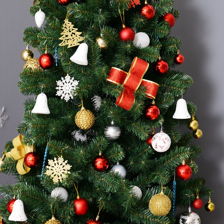 Produktbild Homcom Tannenbaum mit Metallständer (210 cm)