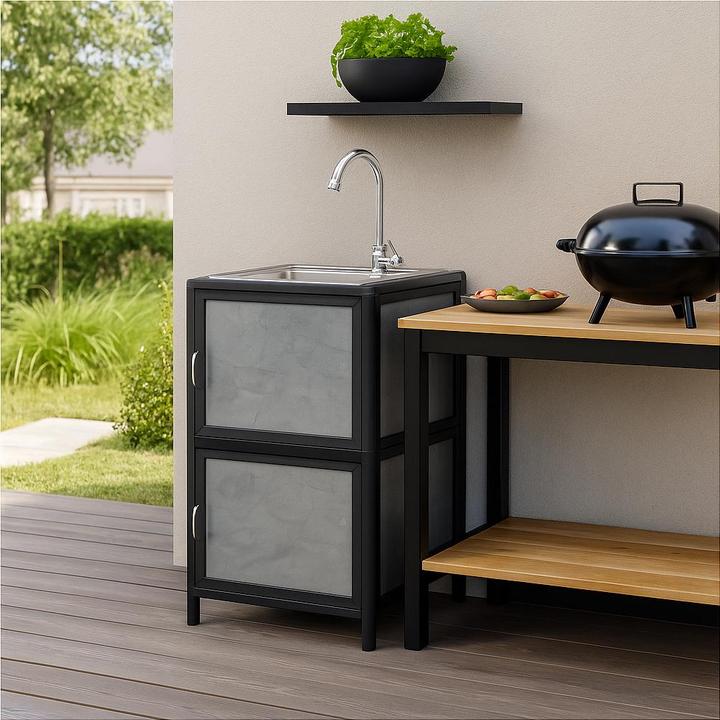 Actual product image HTI-Living Outdoorspüle S Gerti Grau (41 cm, 46 cm)