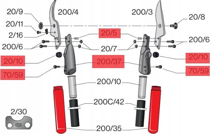 Actual product image Felco 200/37 Replacement connection