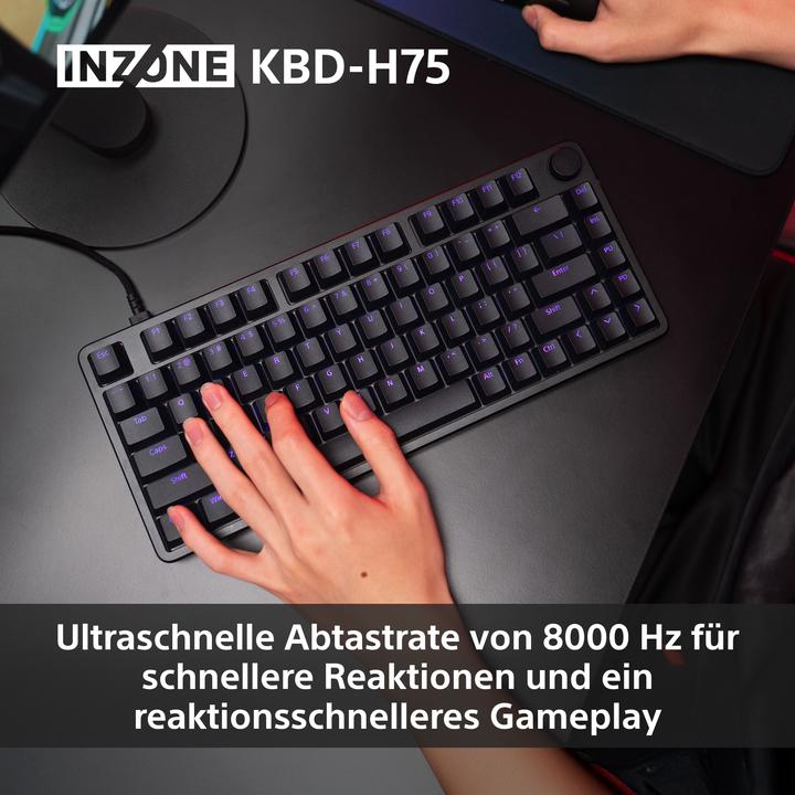Actual product image Sony Inzone KBD-H75 (DE, Cable)