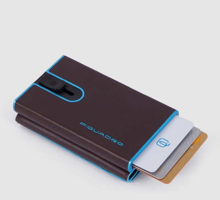 Actual product image Piquadro Blue Square - Compact wallet for banknotes and credit cards