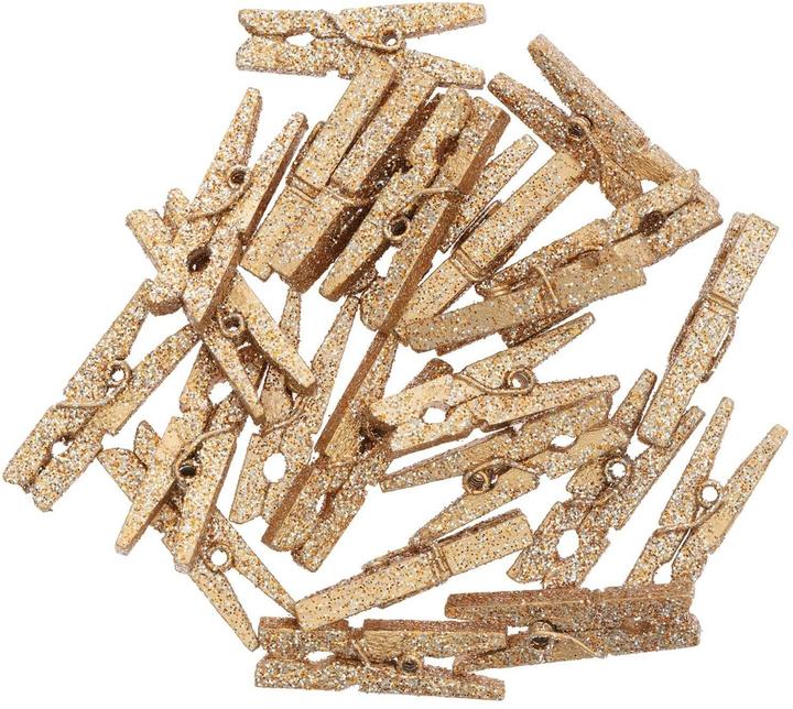 Immagine prodotto Rico Design Staples Deco Clip di legno Glitter (24 x)