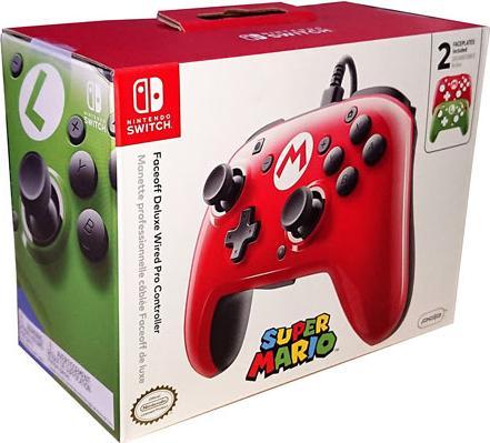 Productafbeelding PDP Faceoff Deluxe + Audio Mario (Switch)