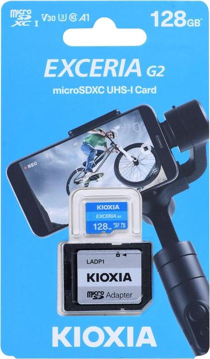 Actual product image Kioxia Exceria G2 (128 GB, microSDXC, U3, UHS-I)