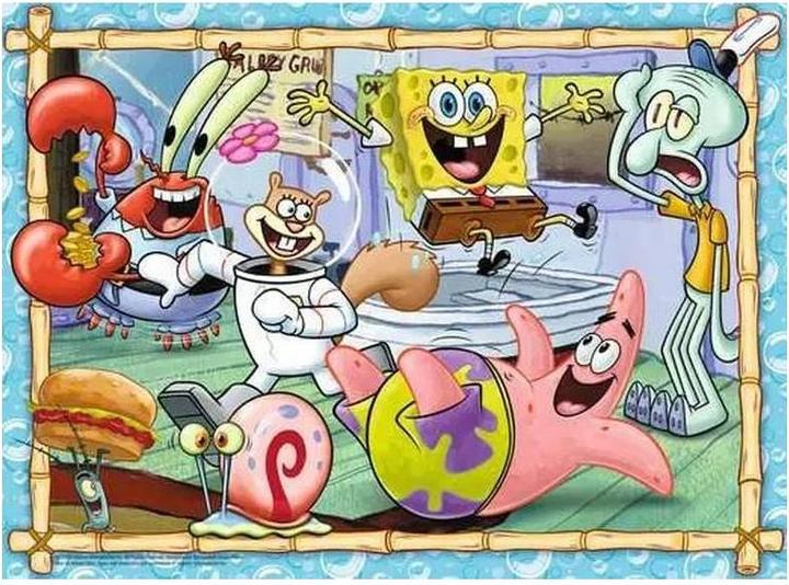 Produktbild Ravensburger Kinderpuzzle 200 XXL Teile - Spongebob - Neue Abenteuer in Bikini Bottom (200 Teile)