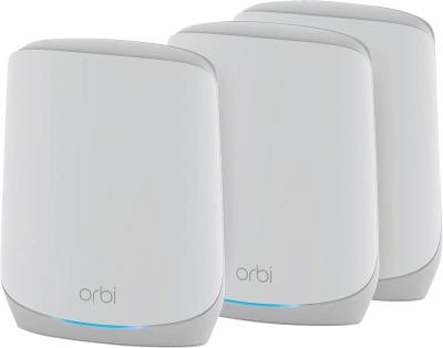 Actual product image Netgear Orbi WiFi 6 Tri-Band Mesh System AX5400 3-Set RBK763S