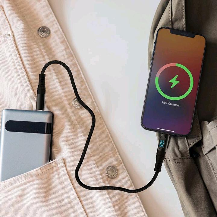 Actual product image V-TAC VT5303 1M Type C to USB cable black (1 m)