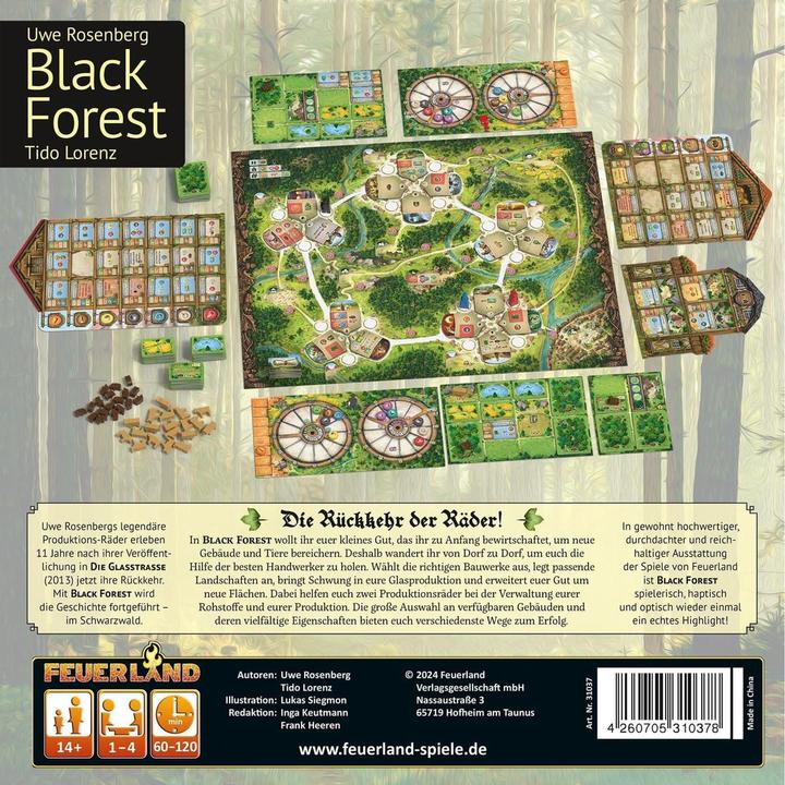 Produktbild Feuerland Black Forest (deutsch) (Deutsch, 1 - 4 Spieler)