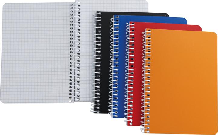 Image du produit Naturaline Cahier à spirale avec couverture en PP (A6, Quadrillé, Couverture souple)