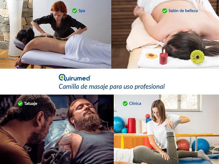 Immagine prodotto Quirumed Tavolo da massaggio pieghevole portatile con supporto regolabile e foro viso