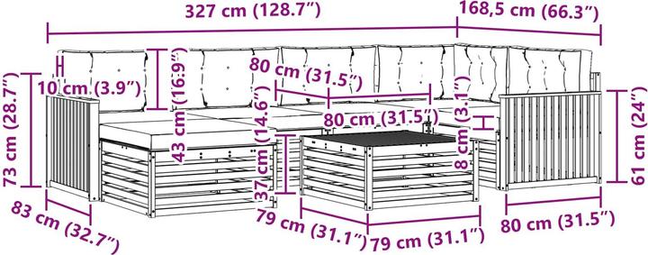 Produktbild vidaXL Outdoor-Sofa