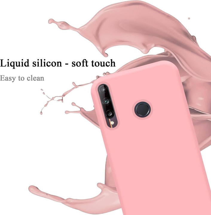 Actual product image Cadorabo TPU Liquid Silicone Case Cover (Huawei P40 Lite E)
