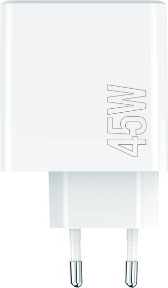 Produktbild Maxlife MXTC-07-45ACC PD QC Ladegerät 2x USB-C 1x USB 45W weiss (45 W, 3 Ports)
