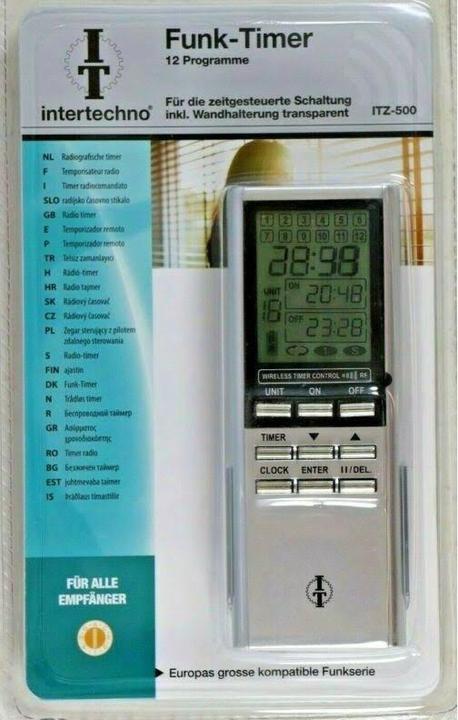 Actual product image intertechno Radio timer handheld transmitter ITZ-500 (Device-specific remote control)