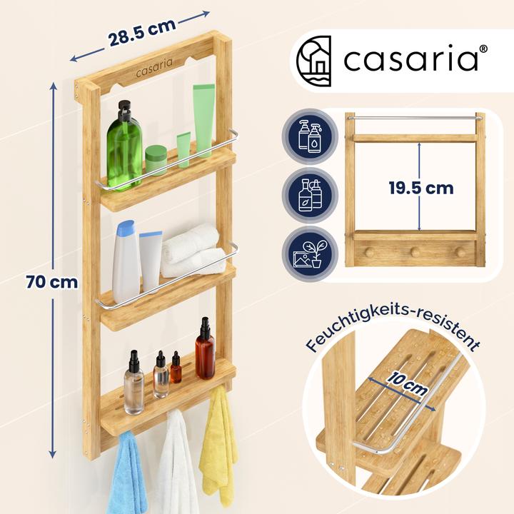 Immagine prodotto Casaria Mensola doccia (70 x 28,5 x 10 cm)