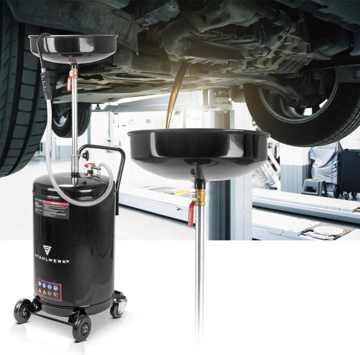 Produktbild Stahlwerk Ölabscheider 80 l Öl Auffangbehälter Ölauffangwagen Ölablassgerät