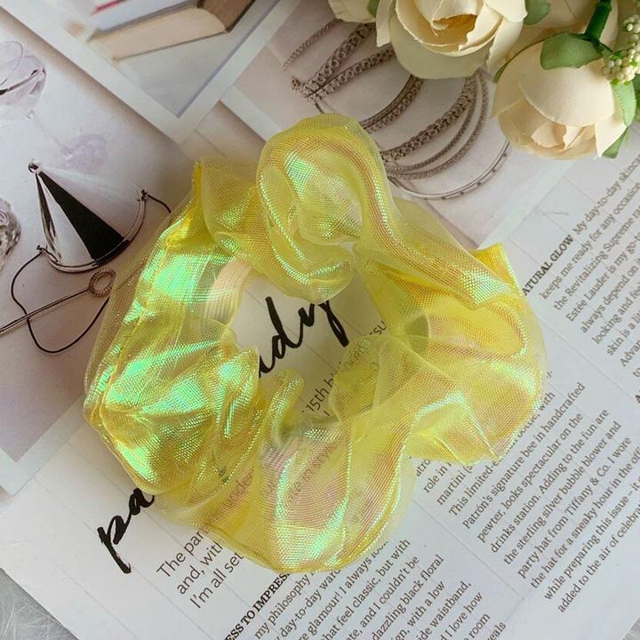Immagine prodotto Avizar Scrunchie Glänzender Organza Uni Yumei (Elastico per capelli)