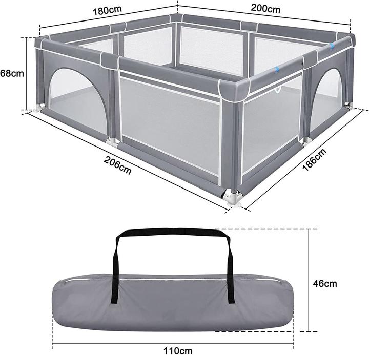 Image du produit Hengmei Parc d'enfant (180 cm, 200 cm)