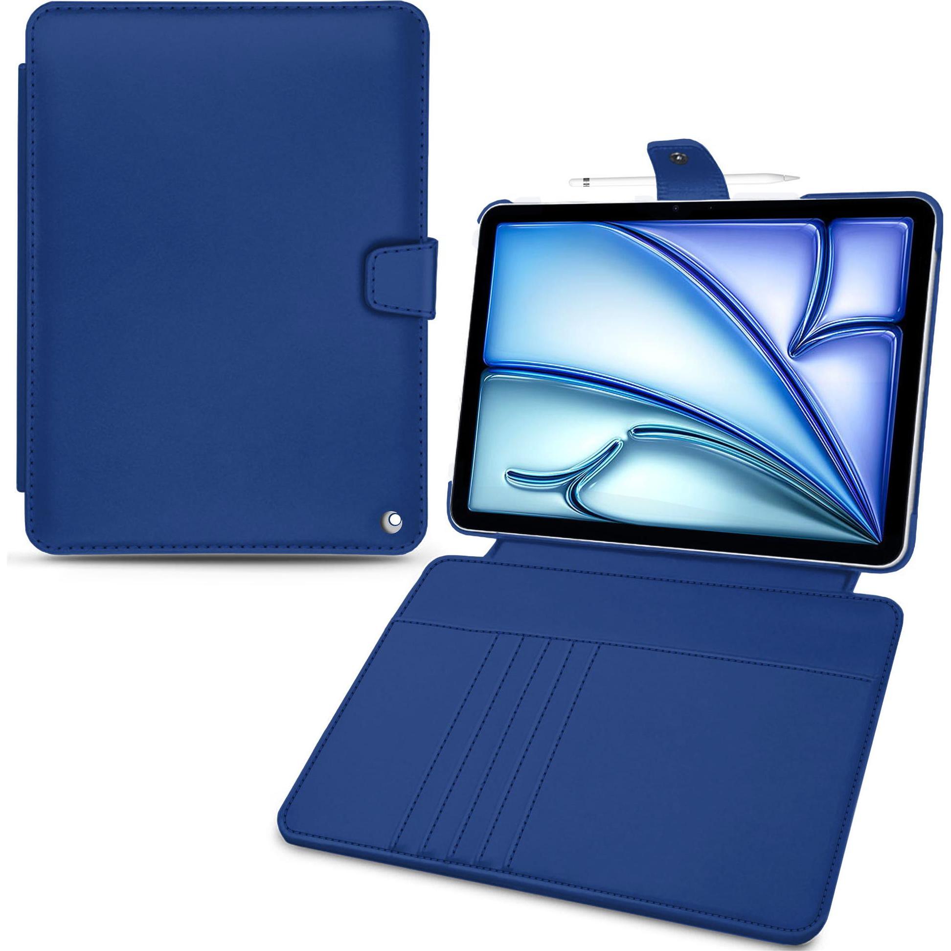 Thumbnail - Noreve Lederschutzhülle Wallet (iPad Air 2022 (5. Gen), iPad Air 2020 (4. Gen)), Tablet Hülle, Blau