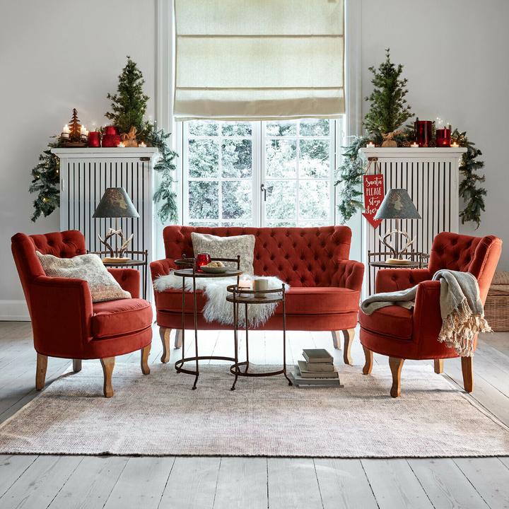 Image du produit Loberon Lampe de table Lodge gris/marron (E27)