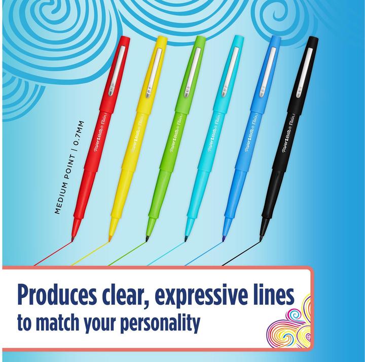 Immagine prodotto Paper Mate Paper:Mate penne con punta in fibra Flair RETRO, confezione da 16 pezzi (Multicolore, 16 x)