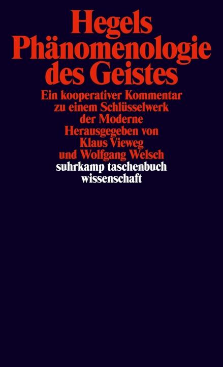 Produktbild Hegels Phänomenologie des Geistes (Deutsch, Klaus Vieweg, Wolfgang Welsch, 2008)