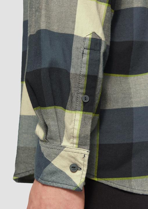 Actual product image S.Oliver Hemd Regular Fit: Kariertes Flanellhemd mit Brusttasche (XL)