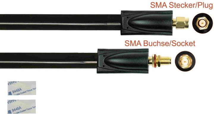 Produktbild Kabelmeister SMA Stecker – SMA Buchse (Antennendose)
