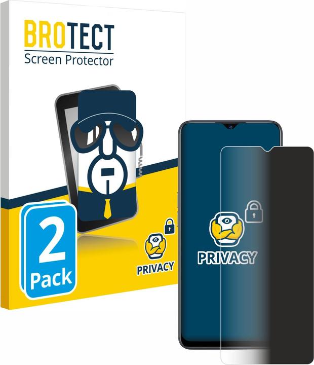 Actual product image BROTECT Anti-spy privacy film Blue light protection film (2 Piece, Oppo Find X2 Lite)