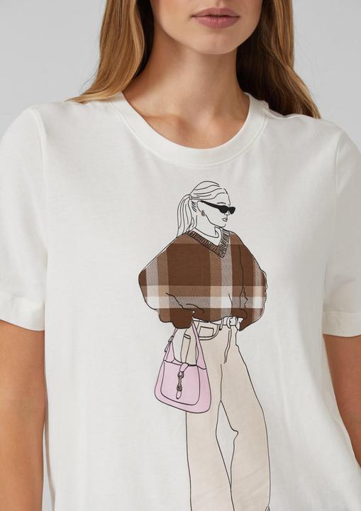 Produktbild S.Oliver T-Shirt T-Shirt mit Frontprint im Relaxed Fit (40)