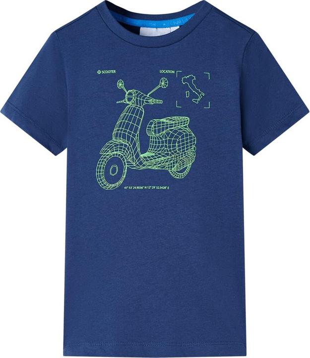 Produktbild VidaXL Kinder-T-Shirt Dunkelblau 140,Material: 100 (140)