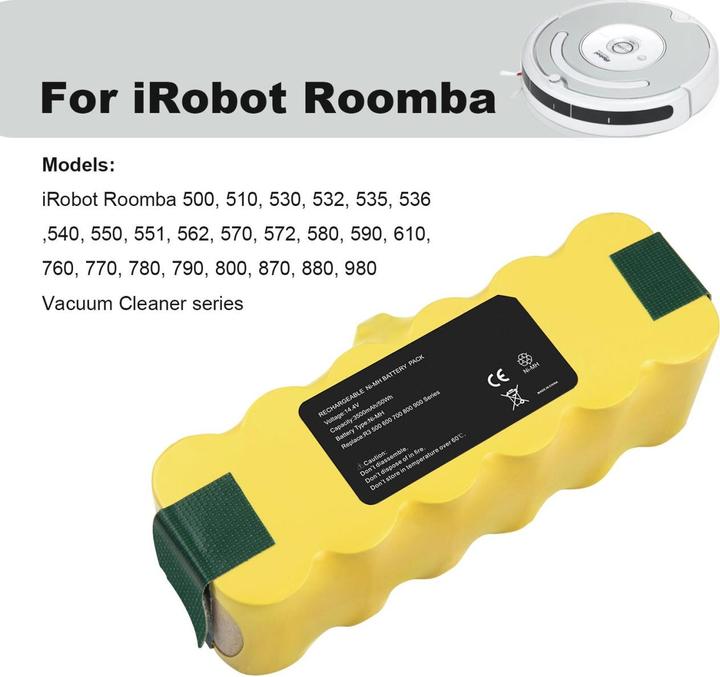 Produktbild Acconic Ersatzakku 3300mAh für iRobot Roomba