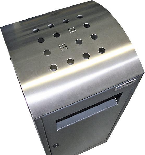 Immagine prodotto Contenitore per rifiuti con posacenere, capacità 90 l, grigio antracite. (90 l)