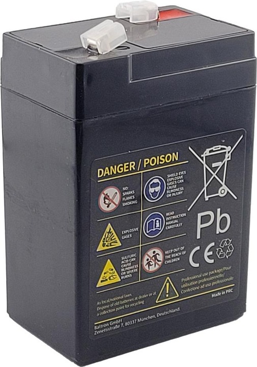 Actual product image Acconic HP4.5-6 Hi-Life Power AGM 6V 4.5Ah USV-Batterie (6 V, 4.50 Ah)