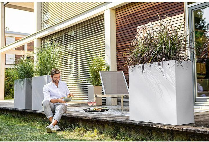 Produktbild Lechuza CANTO Stone 80 wide quarzweiss (37 cm)