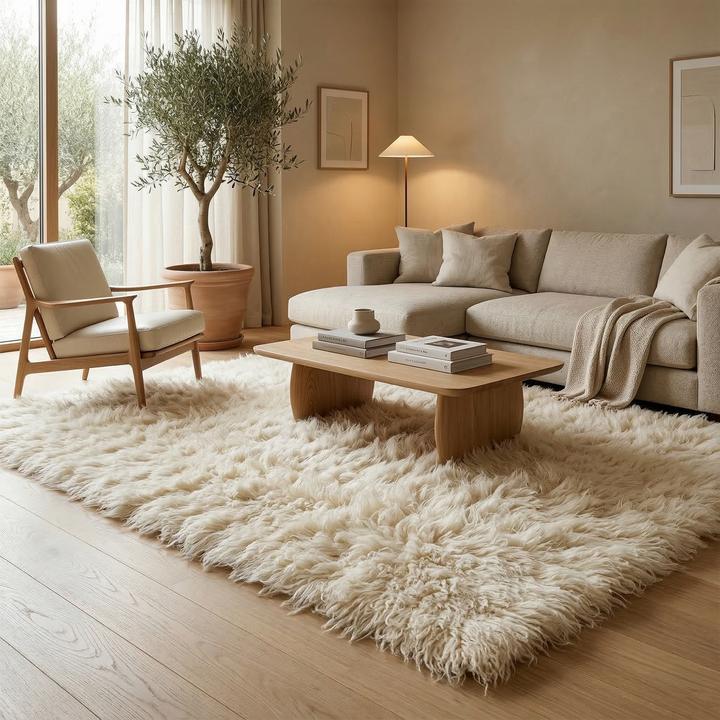 Produktbild Pergamon Natur Teppich Flokati Supreme (190 x 290 cm)