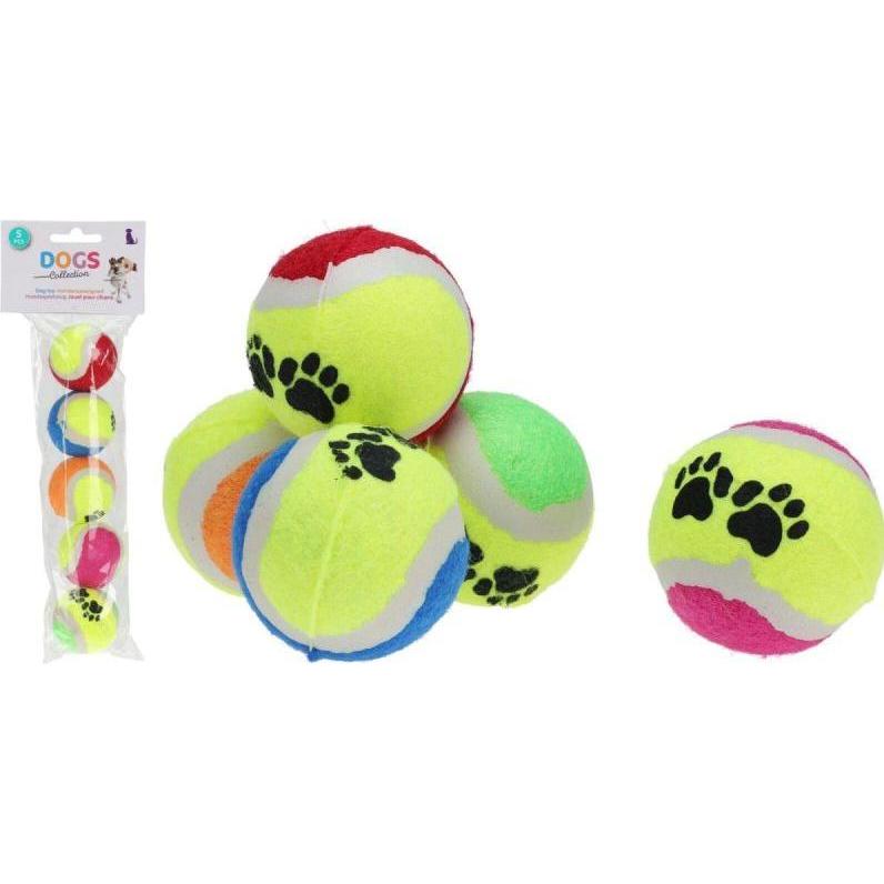 Dogs Collection Piłka Tenis Ziemny Dla Psa 5szt (Palla giocattolo per cani), Gioco per cani