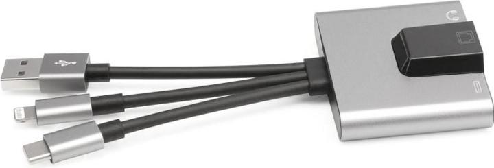 Produktbild PowerGuard Multiport Adapter (USB-A, Lightning, USB Typ C, 3.5mm Klinke)