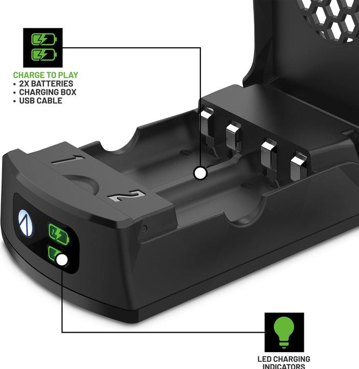 Actual product image Stealth Twin Rechargeable Battery Packs (Xbox Series X, Xbox One X, Xbox One S, Xbox Series S)
