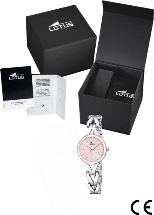 Actual product image Lotus Old Money Women'S Watch With Light Pink Dial And Steel Bracelet (Analogue wristwatch, 26 mm)